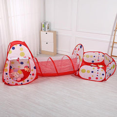 Baby Cartoon Children's Tent Game House Tunnel Ball Pool