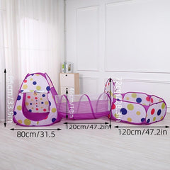Baby Cartoon Children's Tent Game House Tunnel Ball Pool