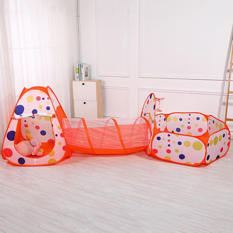 Baby Cartoon Children's Tent Game House Tunnel Ball Pool