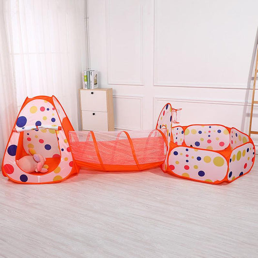 Baby Cartoon Children's Tent Game House Tunnel Ball Pool