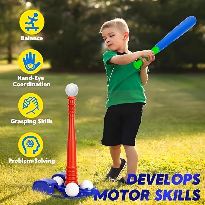 T Ball Sets with Glove Tee Ball Set for Kids Toddler Baseball Toys