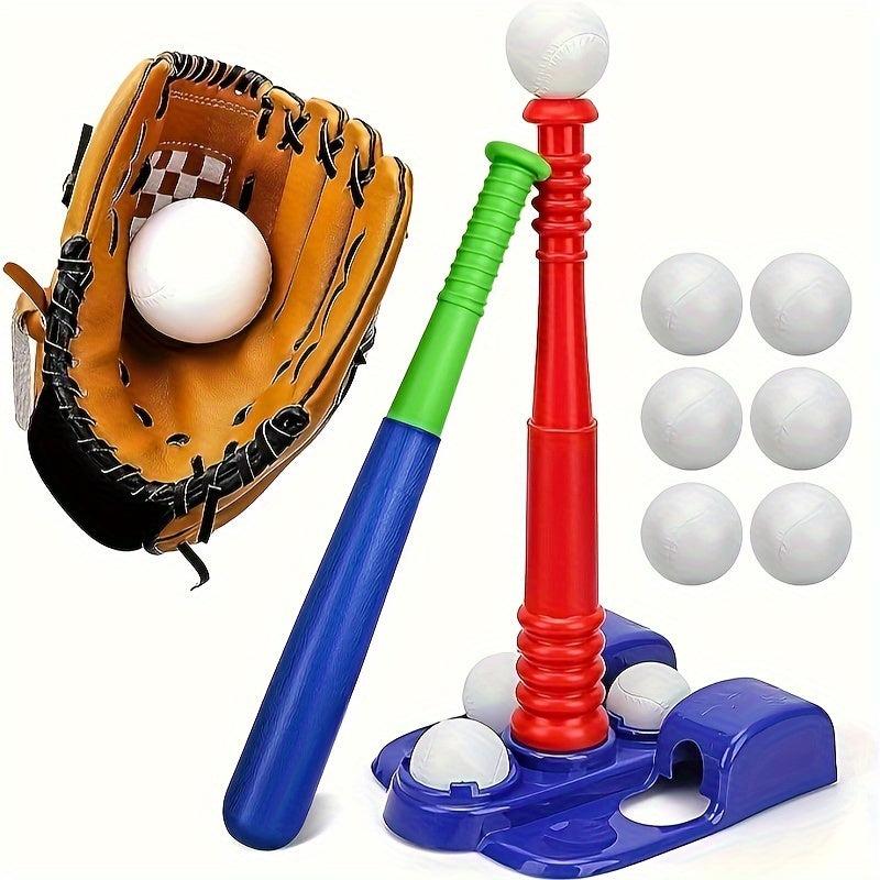 T Ball Sets with Glove Tee Ball Set for Kids Toddler Baseball Toys