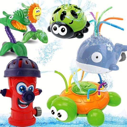 Rotatable Sprinkler Toy for Water Play