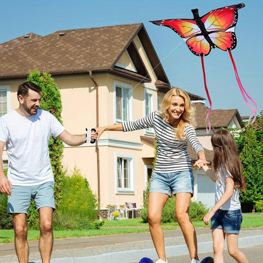Butterfly Kite Easy to Fly Large Kite Long Tail Giant Nylon Outdoor Game