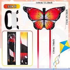 Butterfly Kite Easy to Fly Large Kite Long Tail Giant Nylon Outdoor Game