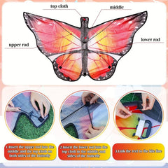 Butterfly Kite Easy to Fly Large Kite Long Tail Giant Nylon Outdoor Game