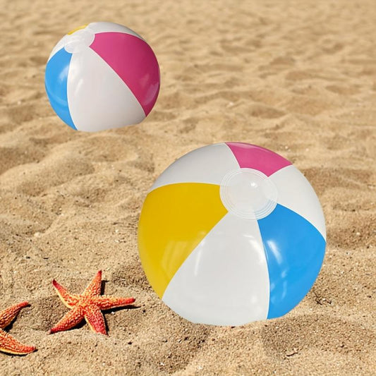 4pcs Inflatable Beach Balls with Pump for Pool Games Party Decorations