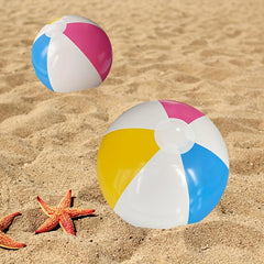 4pcs Inflatable Beach Balls with Pump for Pool Games Party Decorations