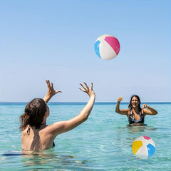 4pcs Inflatable Beach Balls with Pump for Pool Games Party Decorations