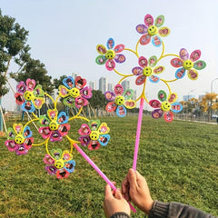 Luminous Toy Cartoon Spring Windmill Spring Toy for Kids