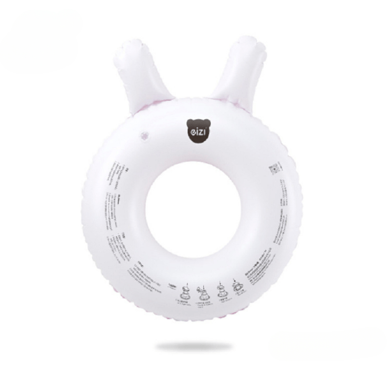 Children's Anti-rollover Swimming Ring, Pink Rabbit Design
