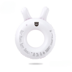 Children's Anti-rollover Swimming Ring, Pink Rabbit Design