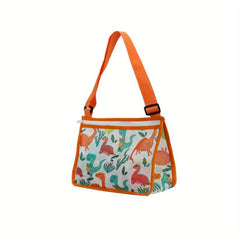 Kids Beach Mesh Bag Sea Animal Prints Shell Collecting Tote