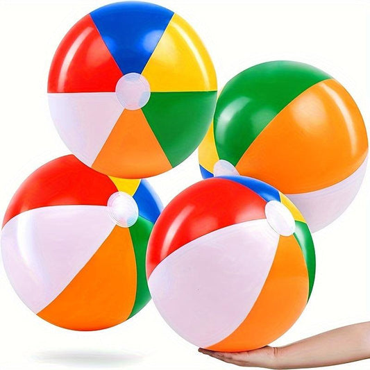 Large Rainbow Beach Balls for Pool Parties
