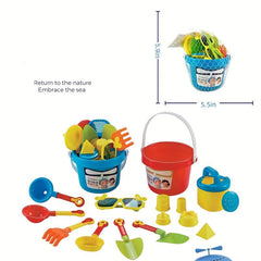 Children's Beach Toy Set - 14pcs Outdoor Activity Tool Set for Kids