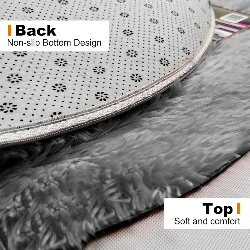 Soft Velvet Rectangle Rug Area Rug for Kids Play Tent Mat Pad