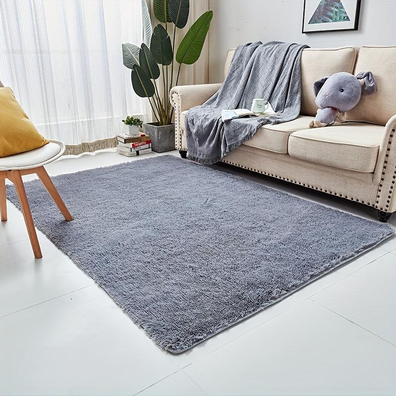 Soft Velvet Rectangle Rug Area Rug for Kids Play Tent Mat Pad