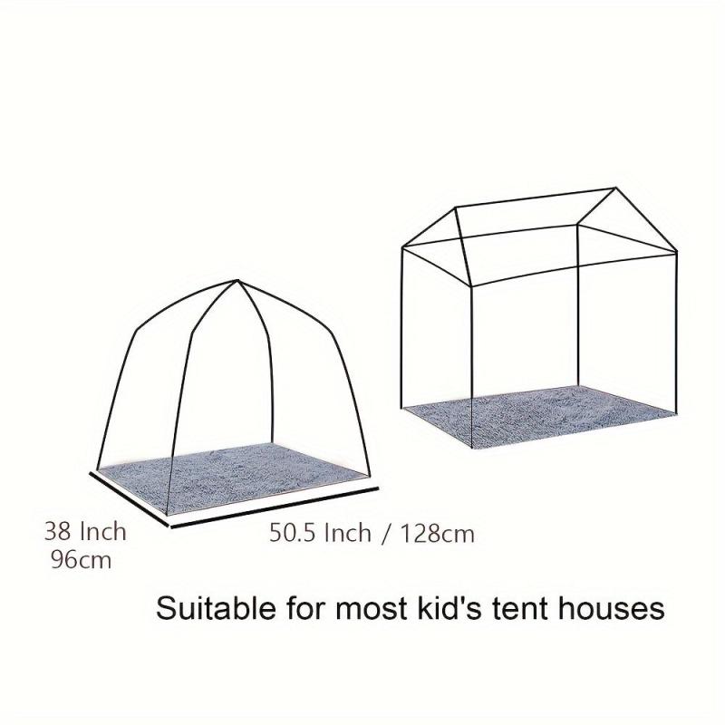Soft Velvet Rectangle Rug Area Rug for Kids Play Tent Mat Pad