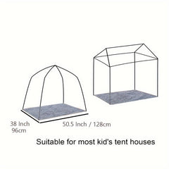 Soft Velvet Rectangle Rug Area Rug for Kids Play Tent Mat Pad