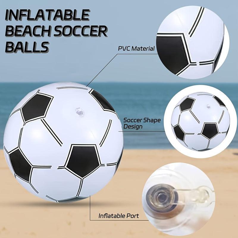 2pcs Inflatable Football Beach Ball Pool Party Game and Balloon Gift