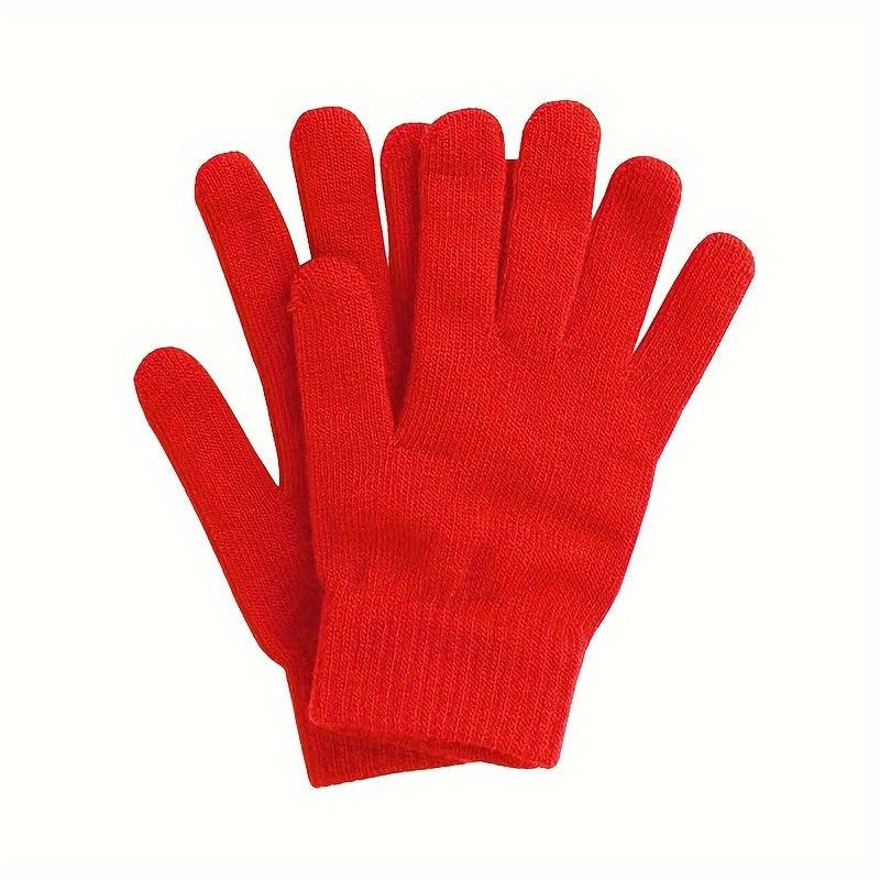Stretchy Mittens Sports Knit Gloves Unisex Winter Elastic Warm Mittens