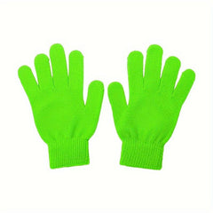 Stretchy Mittens Sports Knit Gloves Unisex Winter Elastic Warm Mittens
