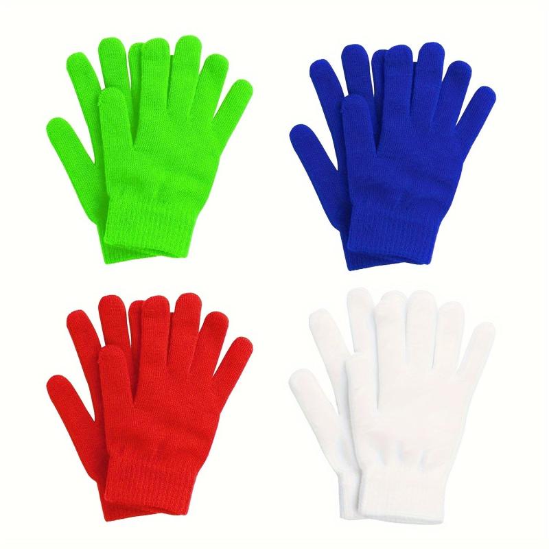 Stretchy Mittens Sports Knit Gloves Unisex Winter Elastic Warm Mittens