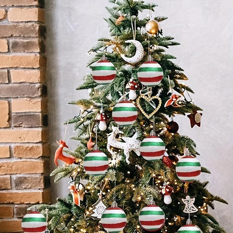 6pcs Shatterproof Christmas Ball Ornaments Set 60mm - Hanging Tree Ornaments