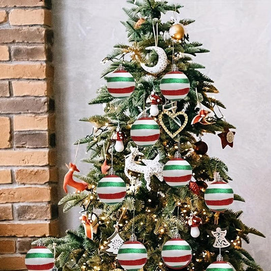 6pcs Shatterproof Christmas Ball Ornaments Set 60mm - Hanging Tree Ornaments