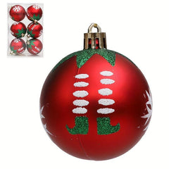6pcs Shatterproof Christmas Ball Ornaments Set 60mm - Hanging Tree Ornaments