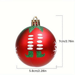 6pcs Shatterproof Christmas Ball Ornaments Set 60mm - Hanging Tree Ornaments