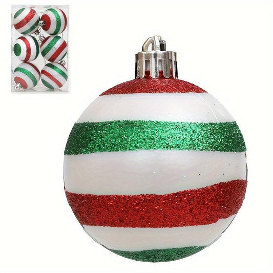 6pcs Shatterproof Christmas Ball Ornaments Set 60mm - Hanging Tree Ornaments
