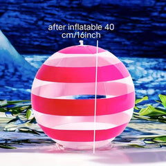 4PCS Beach Ball Set for Pool or Beach, 40-64 cm, Four Colors, Rainbow Design