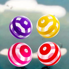 4PCS Beach Ball Set for Pool or Beach, 40-64 cm, Four Colors, Rainbow Design