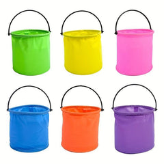 1pc Folding Beach Sand Bucket For Children Outdoors Gift