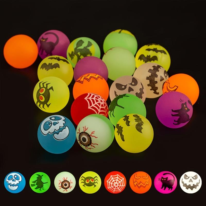 8pcs Halloween Glow Bouncing Balls Party Supplies