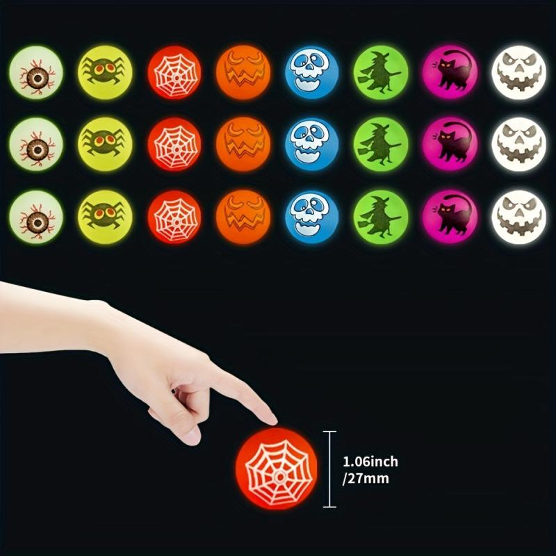 8pcs Halloween Glow Bouncing Balls Party Supplies