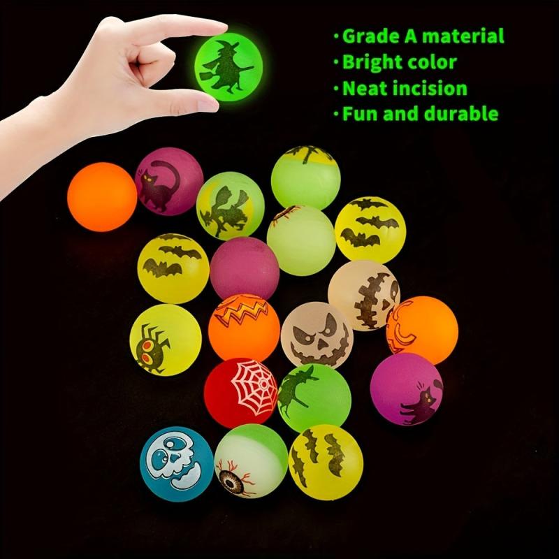 8pcs Halloween Glow Bouncing Balls Party Supplies