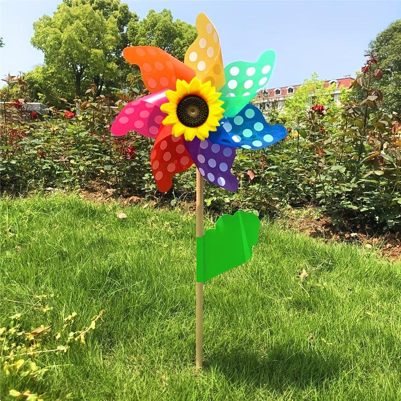 DIY Game Plastic Windmill Outdoor Toy Garden Decoration