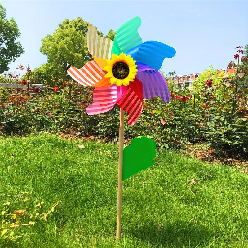 DIY Game Plastic Windmill Outdoor Toy Garden Decoration