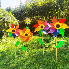 DIY Game Plastic Windmill Outdoor Toy Garden Decoration