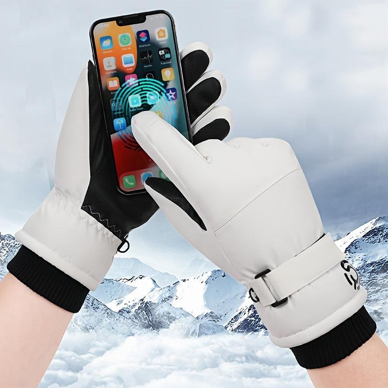 Women's Waterproof Touch Screen Ski Gloves