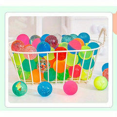 10pcs Colorful Transparent Elastic Bouncing Balls Toy For Children Gift