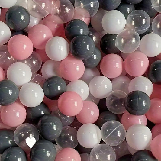 50Pcs Colorful Macaroon Candy Ocean Balls, Thick PE Bubble Ball Toy