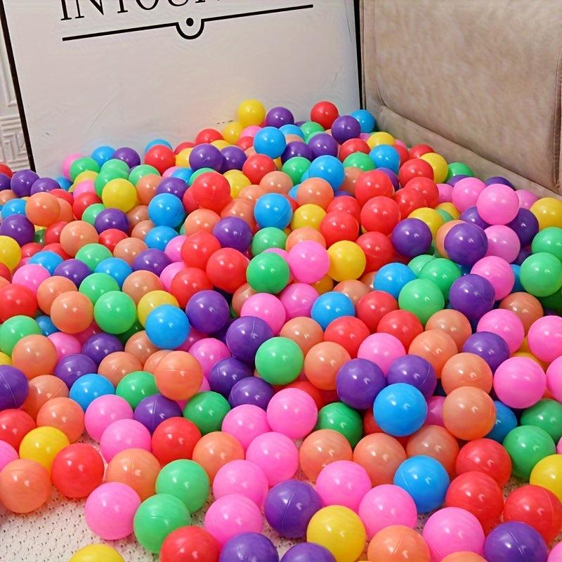 50Pcs Colorful Macaroon Candy Ocean Balls, Thick PE Bubble Ball Toy