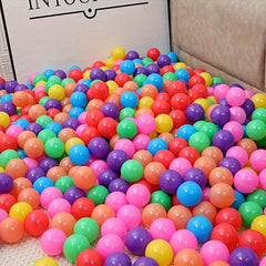 50Pcs Colorful Macaroon Candy Ocean Balls, Thick PE Bubble Ball Toy