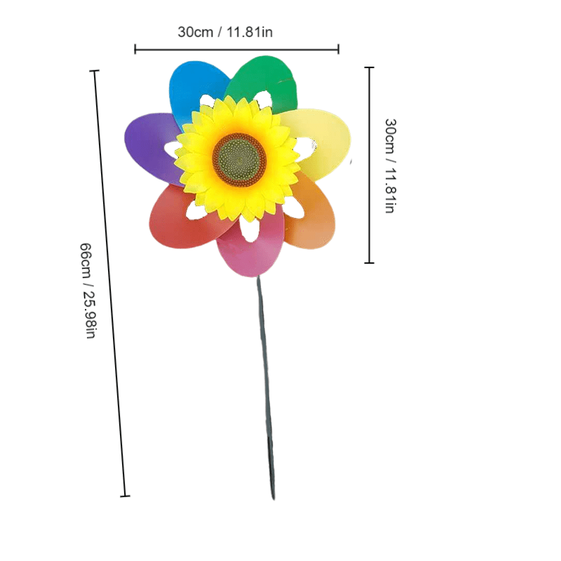 Colorful Sunflower Windmill As Christmas Halloween Gift