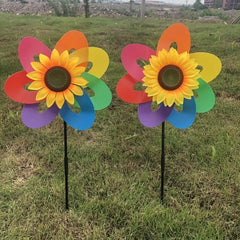 Colorful Sunflower Windmill As Christmas Halloween Gift