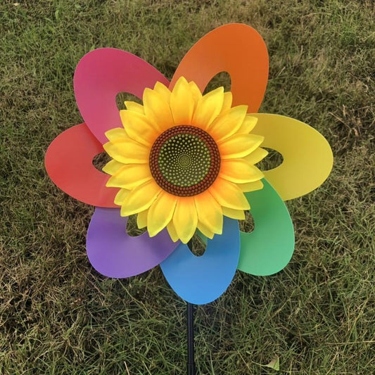 Colorful Sunflower Windmill As Christmas Halloween Gift