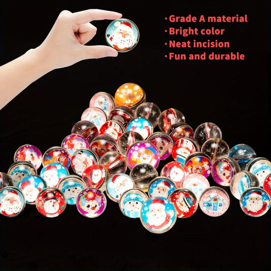 Bouncy Balls Christmas Party Balls Rubber Christmas Balls